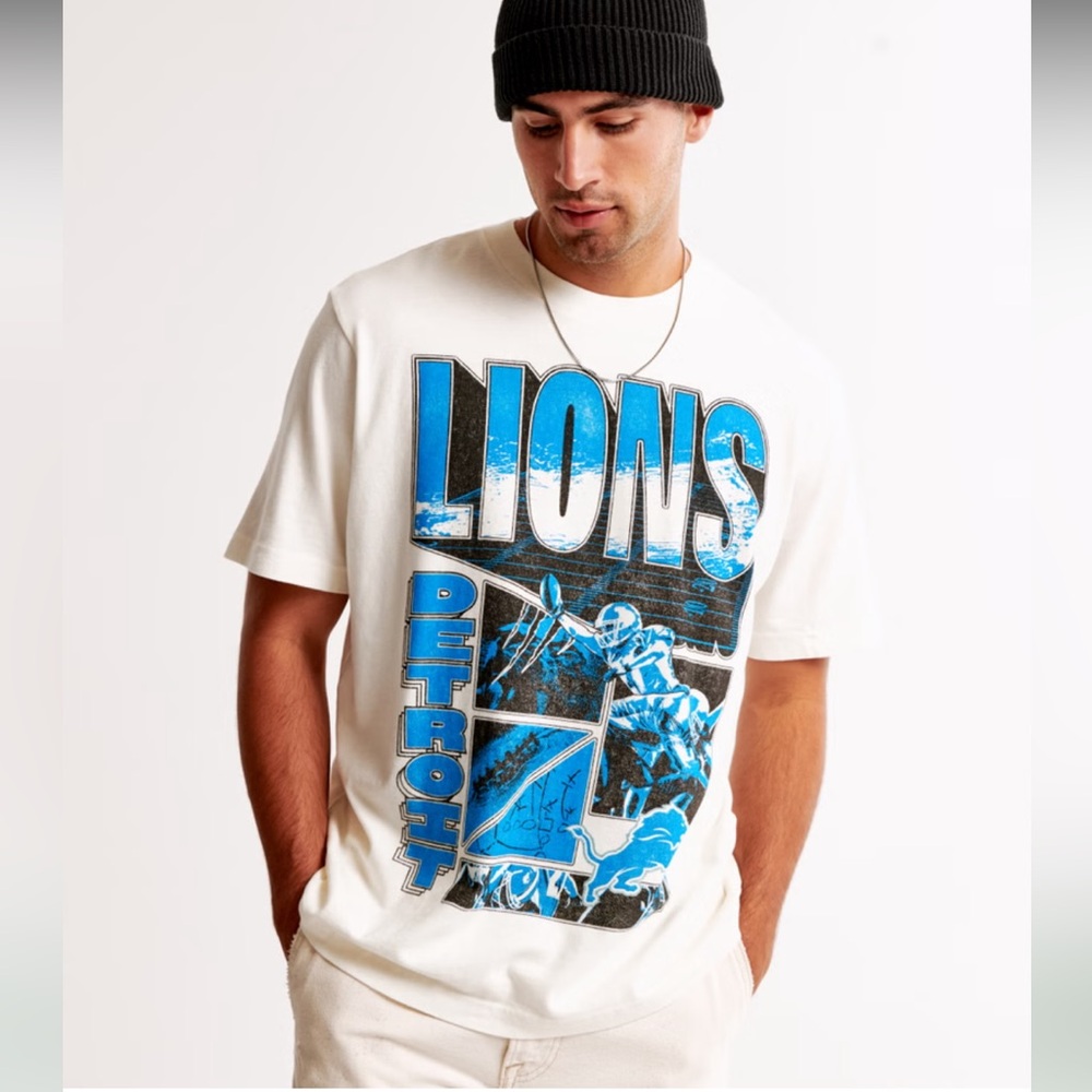 Detroit Lions Vintage-Inspired Graphic Tee